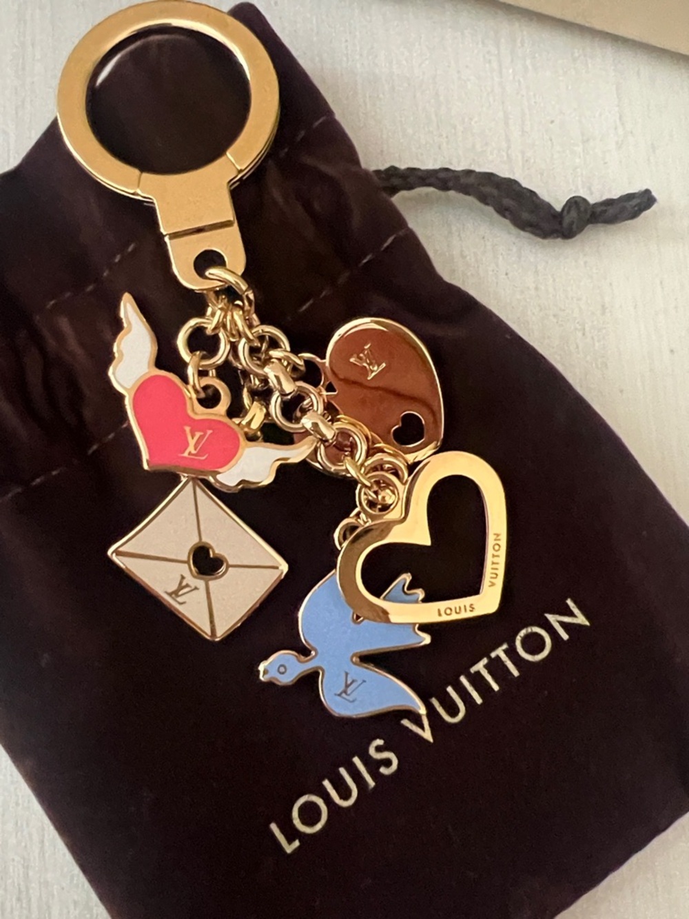 Louis Vuitton Love Birds Keychain Accessory from 2012